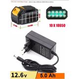 Şarjlı Matkap Için Şarj Adaptörü 12 Volt 14V 18V 20V 48V 58V Li-On Pil Şarj 5.0 Mh Üniversal