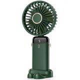 Şarjlı Mini El Vantilatörü, 5 Kademeli Hız Ayarlı Dijital Göstergeli Katlanabilir Mini Fan, Sessiz Masaüstü Telefon Tutuculu, Boyun Askılı Uzun Şarjlı Ev Ofis Okul Seyahat Kullanımlı El Vantilatörü