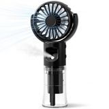 Şarjlı Mini Soğutucu El Vantilatörü, Güçlü Motorlu Su Buharlı Soğutucu Mini Fan, Sessiz Masaüstü Portatif, Uzun Şarj Ömürlü Ev Ofis Okul Bahçe Kamp Karavan Kullanımı İçin Şarjlı Mini El Vantilatörü