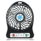 Şarjlı Mini Vantilatör Masa Üstü 3 Kademeli Usb Mini Fan (Siyah)