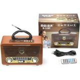 Şarjlı Nostaljik Radyo, Usb, Sd, Mp3, Bluetooth ile Çok Fonksiyonlu Tasarım - Ahşap