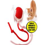 Şarjlı Otomatik Hareketli Kedi Köpek İçin 360 Derece Dönen İnteraktif Akıllı Oyun Topu ATSN-AF66YT0066