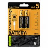 Şarjlı Pil AA/AAA 1.5V USB Type-C Şarjlı Lityum-İyon Pil, Şarj Edilebilir Kalem Pil ve Kumanda Pili, Hızlı Şarjlı Uzun Ömürlü Batarya (AA (Kalem Pil))