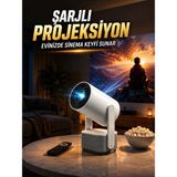 Şarjlı Projeksiyon Evinizde Sinema Keyfi Sunar Nemere - Renkli - 1