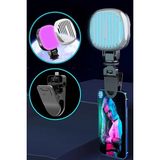 Şarjlı RGB LED Selfie Video Kamera Işığı/Filtreli Tripod Uyumlu ve Mandallı 3000-9000 Kelvin