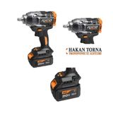 Şarjlı Somun Sökme Sıkma Makinesi Tabancası Darbeli 1100 Nm RİCO