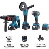 Şarjlı Spiral Sıkma ve Hiltli Şarj Aleti Üçlü Set - Seçenek 1