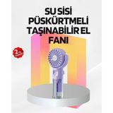 Şarjlı Su Buharlı El Vantilatörü – Taşınabilir Serinletici Fan Mir72544188