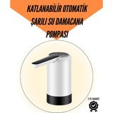 Şarjlı Su Pompası 8000MAH | Cam Damacana Uyumlu | Tek Tuşla Kontrol | USB Şarjlı Otomatik Dolum - Lisinya