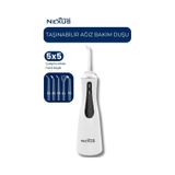 Şarjlı Taşınabilir Ağız Duşu 5 Başlıklı 5 Modlu Ipx7 350 Ml Beyaz beyaz
