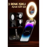 Şarjlı Taşınabilir Cep Telefonu&kamera Selfi Işık Universal Güçlü Tiktok Youtube Aynalı Çekim Işığı