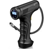 Şarjlı Taşınabilir Hava Kompresörü, 3600 mAh Tabanca Tipi 150 PSI Güçlü Lastik Şişirme Pompası, Araba Bisiklet Motosiklet Top ve Şişme Ürünler İçin Otomatik Basınç Ayarlı LCD Ekranlı Kompresör
