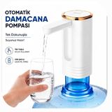 Şarjlı Taşınabilir Otomatik Damacana Su Pompası 800 Mah Bataryalı