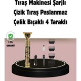 Şarjlı Titanyum Bıçaklı Saç Kesme Makinesi Tdms-07 - 1