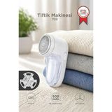 Şarjlı Tüy ve Tiftik Temizleme Makinesi Extra Bıçaklı 708 Beyaz