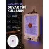 Şarjlı Uv Işıklı Sinek Öldürücü Cihaz Beyaz Elektrikli Sivrisinek Yok Edici - 1