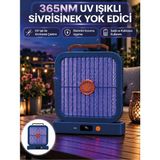 Şarjlı Uv Işıklı Sinek Öldürücü Cihaz Mavi Elektrikli Sivrisinek Yok Edici - 1
