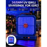 Şarjlı Uv Işıklı Sinek Öldürücü Cihaz Mavi Elektrikli Sivrisinek Yok Edici