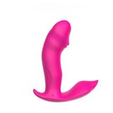 Şarjlı Uzaktan Kumandalı Akıllı Isıtmalı G-Spot ve Klitoris Uyarıcı Dalga Hareketli Giyilebilir Yapay Penis Vibratör Gizli Kargo