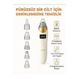 Şarjlı Vakumlu Siyah Nokta Temizleme Cihazı – 3 Kademe Güç, 5 Değiştirilebilir Başlık, LCD Ekran