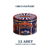 Sarkap 12'li Yuvarlak Metal Saklama Kutusu - 3,4 L 190x120 mm CircusLacivert