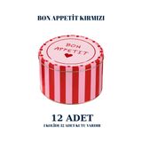 Sarkap 12'li Yuvarlak Metal Saklama Kutusu - 3,4 L 190x120 mm