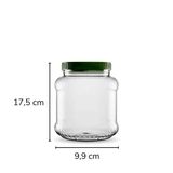 Sarkap 2000 ml 24 Adet Kolili Dilimli Pet Kavanoz YeşilKapak