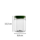 Sarkap 750 ml 18'li Silindir Pet Kavanoz YeşilKapak