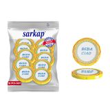 Sarkap Bella Ciao 82 mm Sarı Dolce Vita Desenler Hijyenik Paketli 10 Adet Kavanoz Kapağı