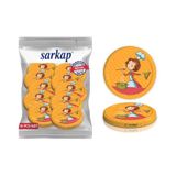 Sarkap Hijyenik Paketli 10 Adet Kavanoz Kapağı – Aşçı Kadın - Turuncu - 82mm