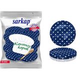 Sarkap Hijyenik Paketli 10 Adet Kavanoz Kapağı – Mavi Kalpli - 82mm