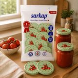 Sarkap Hijyenik Paketli 10'lu 82 mm Kapak - Domates Seri DomatesKavanozuYeşil