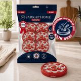 Sarkap Hijyenik Paketli 8 Adet Klik Kavanoz Kapağı 82 mm - Siyah Domates