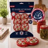 Sarkap Hijyenik Paketli 8 Adet Klik Kavanoz Kapağı 82 mm - Siyah DomatesBiber