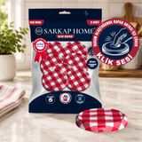 Sarkap Hijyenik Paketli 8 Adet Klik Kavanoz Kapağı 82 mm - Siyah KırmızıEkose