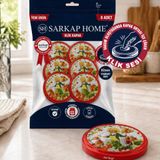 Sarkap Hijyenik Paketli 8 Adet Klik Kavanoz Kapağı 82 mm - Siyah ŞefSarı