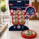 Sarkap Hijyenik Paketli 8'li 82 mm Klik Kavanoz Kapak - Kahverengi Şef - 001-Renkli