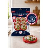 Sarkap Hijyenik Paketli 8'li 82 mm Klik Kavanoz Kapak - Sarı Şef