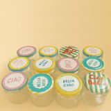 Sarkap Home 12'li 300 ml Dolce Vita Kavanoz Seti - Shrinkli - Çok Renkli
