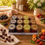 Sarkap Home 12'li 300 ml Jams Seri Kavanoz Seti - 001-Renkli