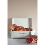 Sarkap Home 15,8 L Krem Galvaniz Bread Büyük Boy Ekmeklik Saklama Kutusu - 425x225x165 mm
