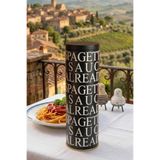 Sarkap Home 1,7 Litre Less Seri Spaghetti Metal Saklama Kutusu - Siyah - 90x270mm