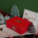 Sarkap Home 2,5 L Let It Snow Menteşeli Metal Saklama Kutusu