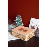 Sarkap Home 2,5 Litre Snowy Friends Metal Saklama Kutusu - 217x165x70mm