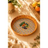 Sarkap Home 26 Cm Lemon Design Turuncu Meyve Tabağı