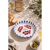 Sarkap Home 26 Cm Rosso Pomodoro Mavi Meyve Tabağı