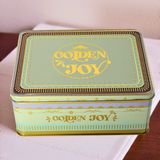 Sarkap Home 3,2 L Golden Joy Dekoratif Metal Saklama Kutusu 217x165x90mm