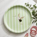 Sarkap Home 34 cm Metal Tepsi HellenYeşil