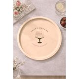 Sarkap Home 34 cm Sweet Dreams Metal Tepsi