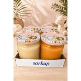 Sarkap Home 4'lü 210 cc Hayvan Desenli Kavanoz Seti